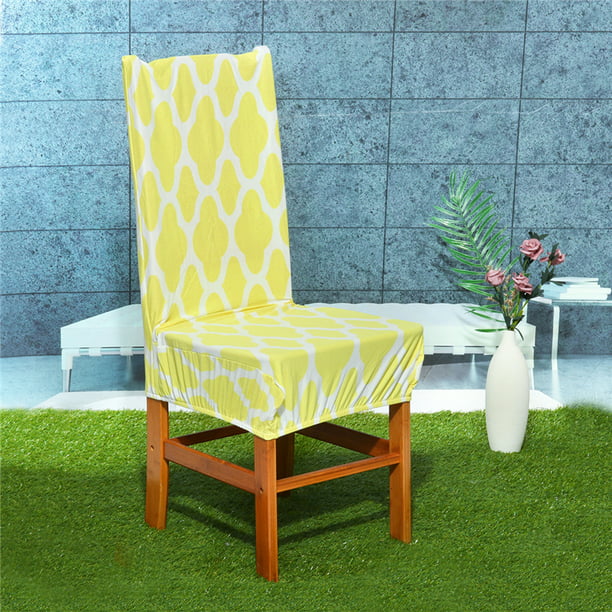 Details about  / 1pcs Spandex Stretch Dining Chair Seat Covers Wedding Banquet Party Decor US